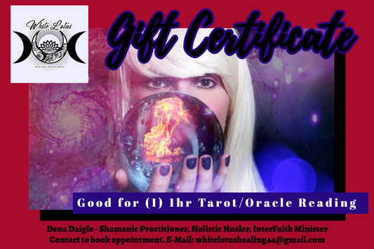1hr Tarot/Oracle Reading Gift Certificate